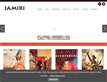 Tablet Screenshot of jamiri.com